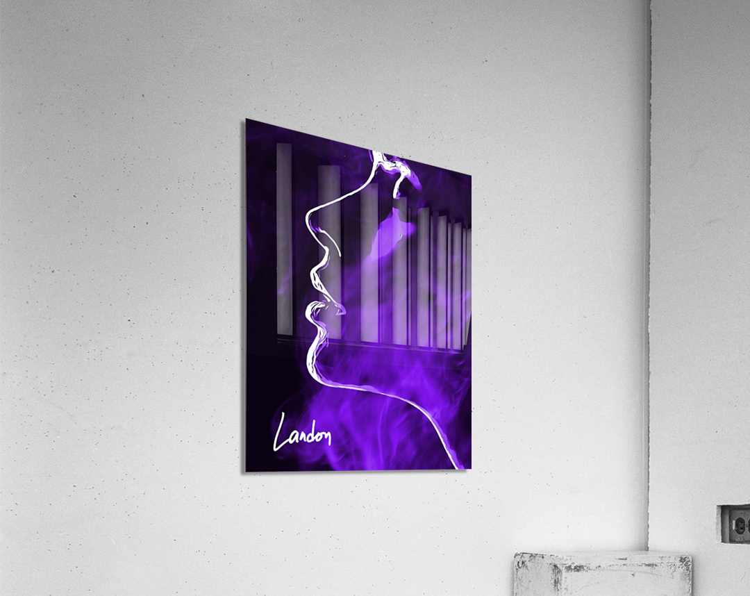 Purple Smoke Acrylic Print