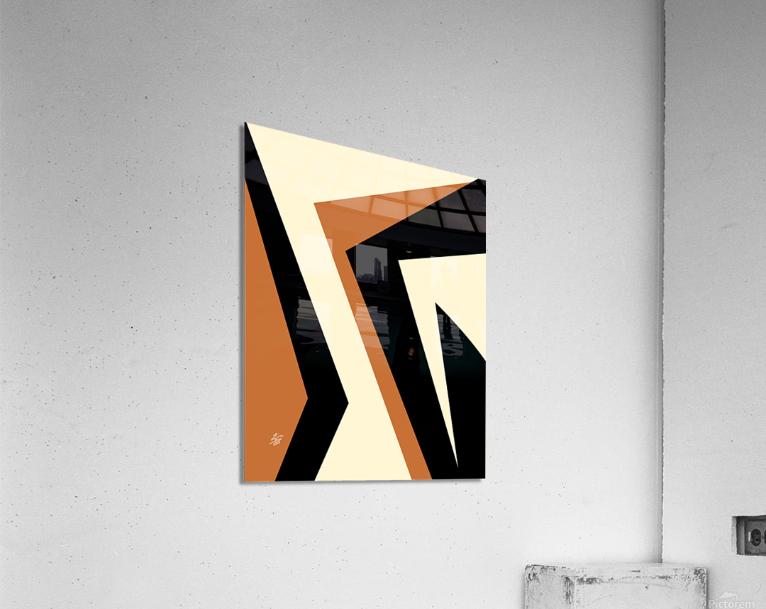 Linear Line Geometric Abstract Acrylic Print