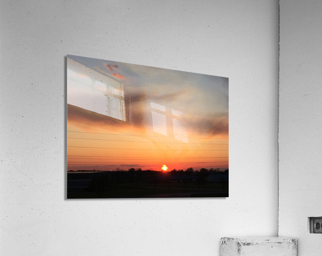 Sunset over the horizon  Acrylic Print