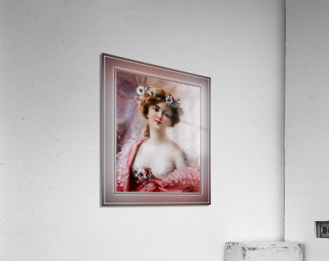 A Summertime Beauty by Emile Vernon Vintage Art Xzendor7 Old Masters Reproductions Acrylic Print