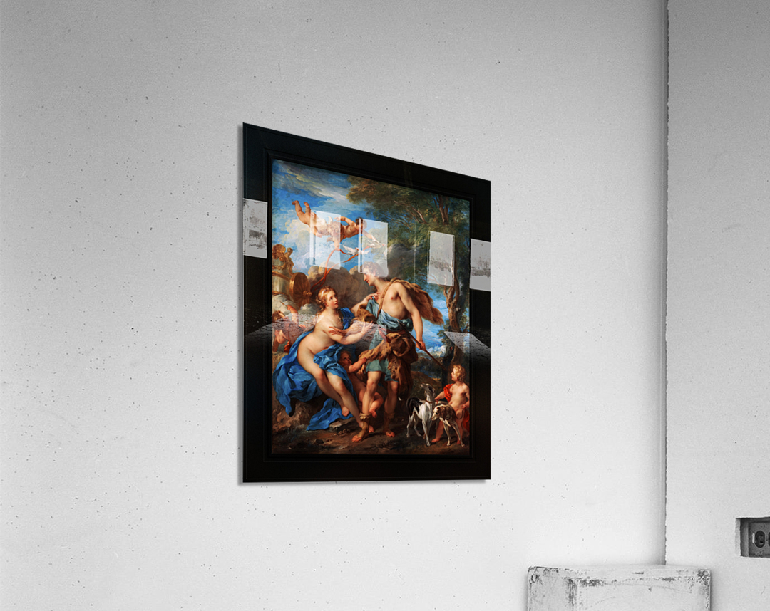 Venus and Adonis by Francois Lemoyne Remastered Xzendor7 Classical Fine Art Old Masters Reproductions Acrylic Print