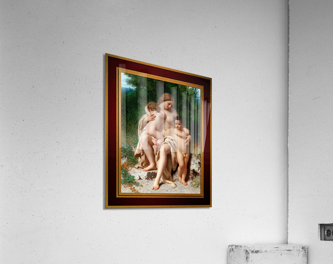 La Premiere Discorde c1861 by William-Adolphe Bouguereau Remastered Xzendor7 Classical Fine Art Old Masters Reproductions Acrylic Print