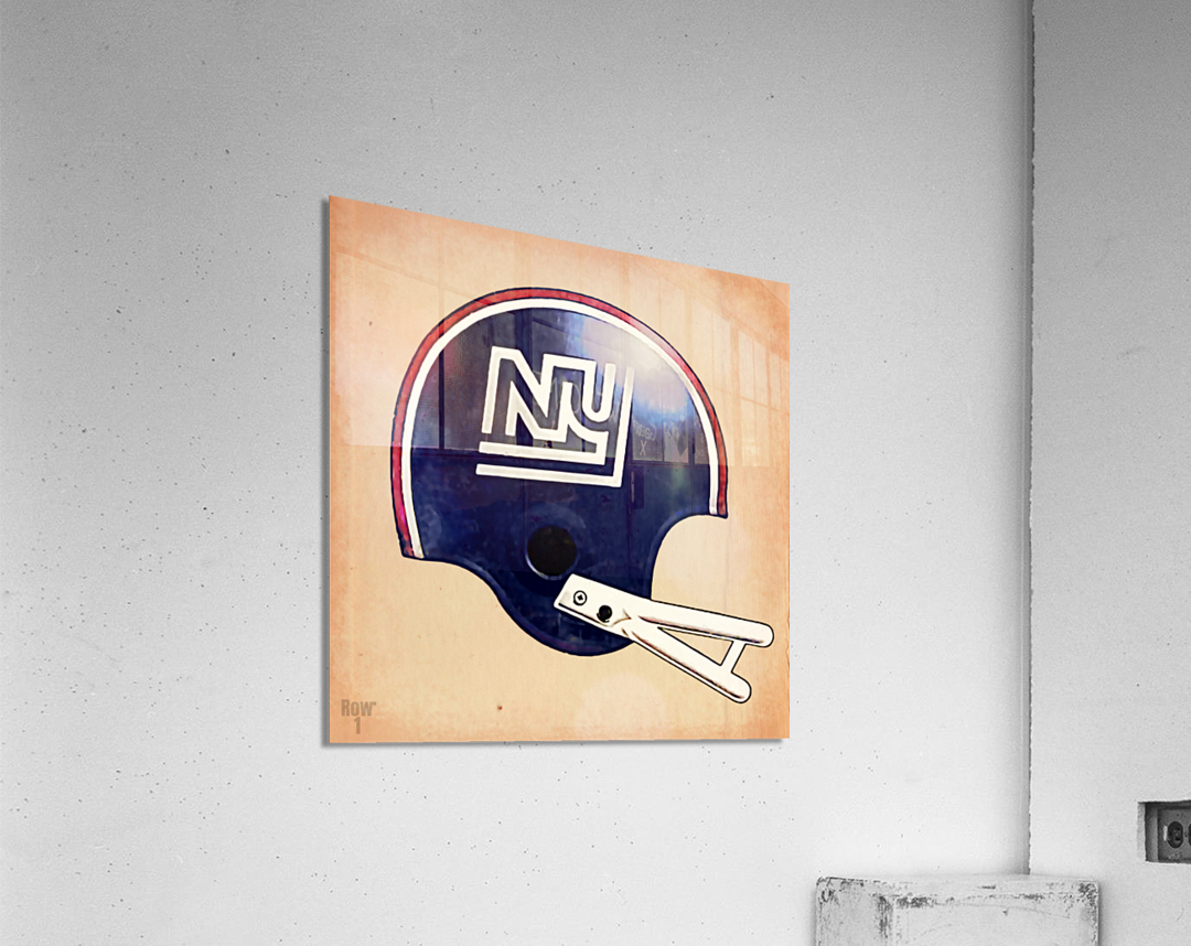 Vintage New York Giants Football Helmet Art Acrylic Print