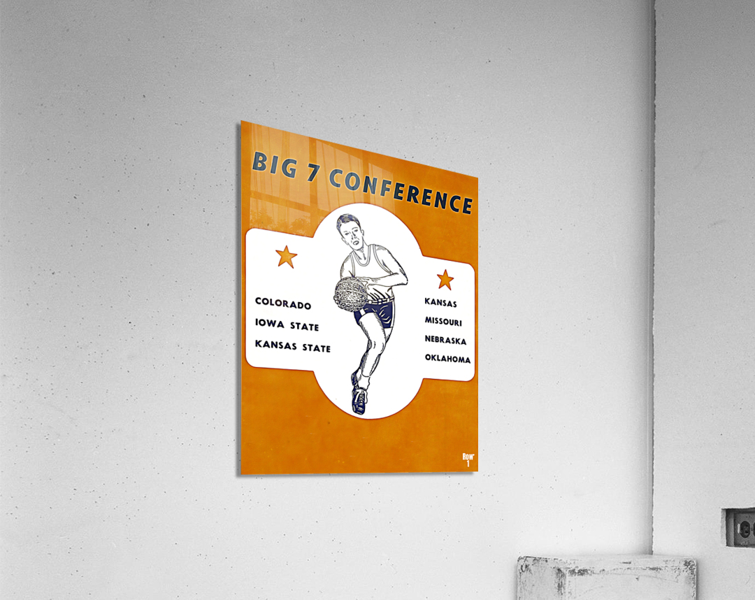 Big 7 Conference Basketball Art Acrylic Print