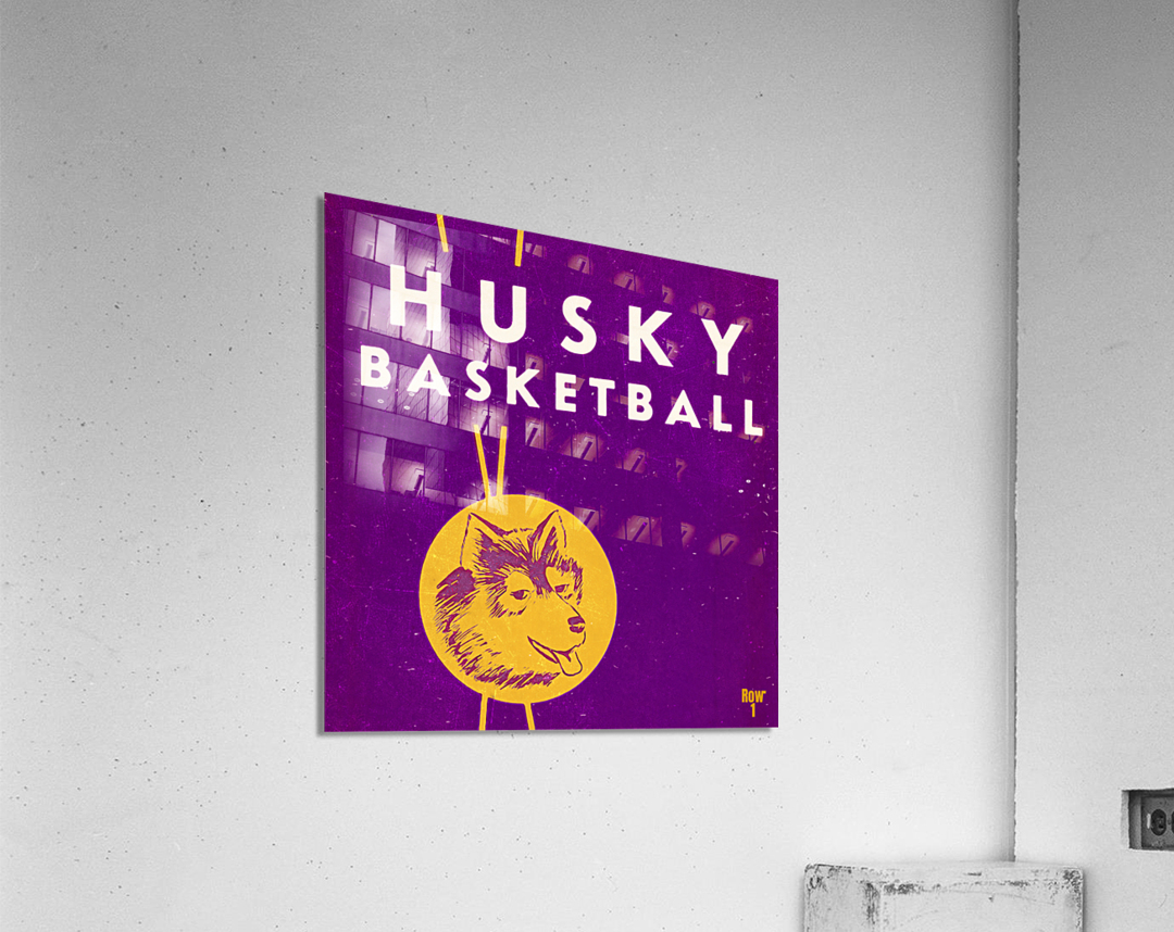 Vintage Washington Husky Basketball Art Acrylic Print
