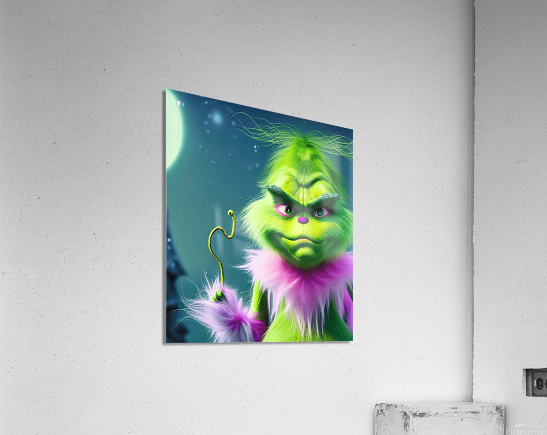 Whimsical Ultra Cute Grinch In Fairytale Acrylic Print