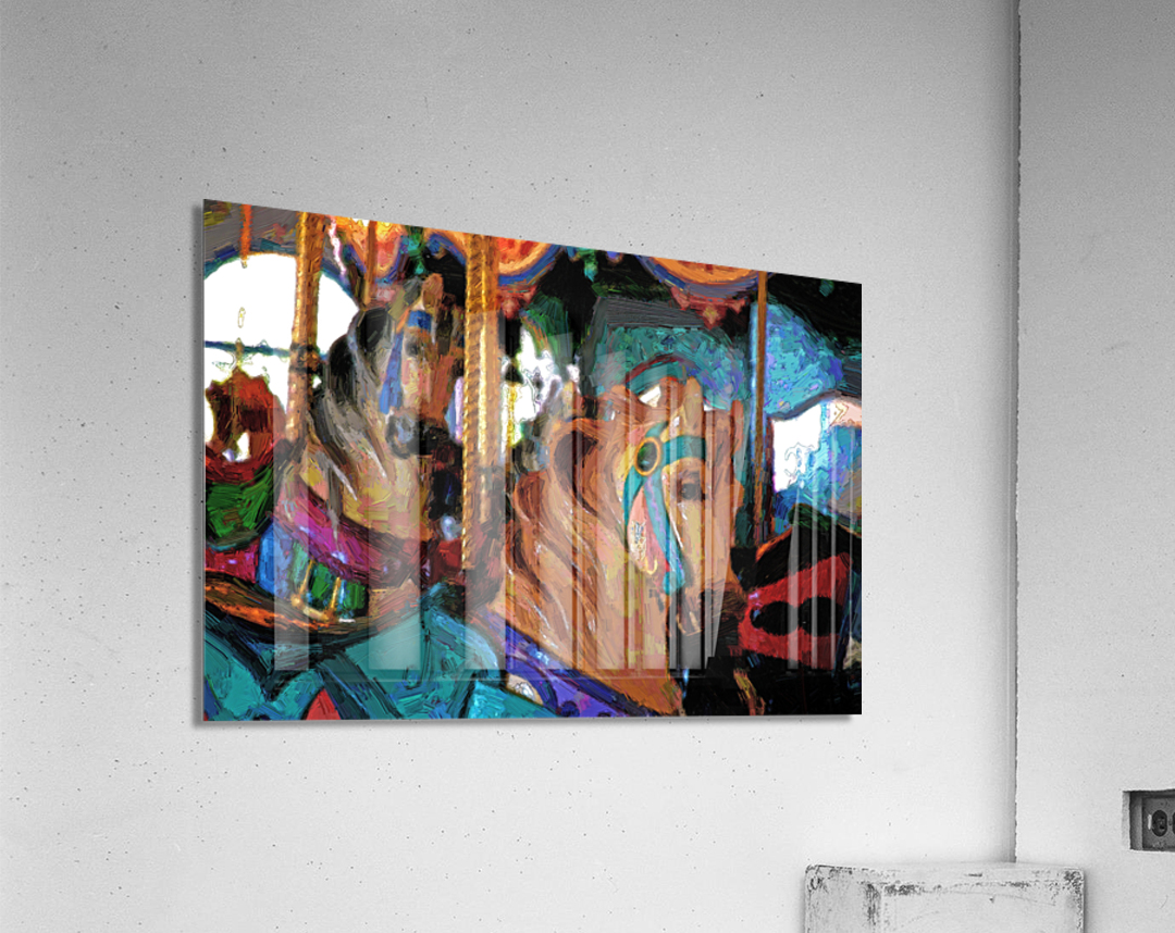 PUZZLE COLLECTION - SANTA MONICA PIER CAROUSEL  Acrylic Print