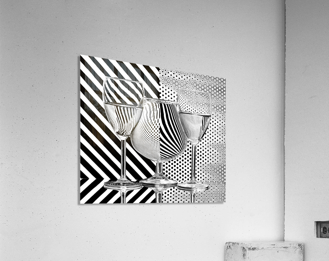 Dots and stripes Acrylic Print