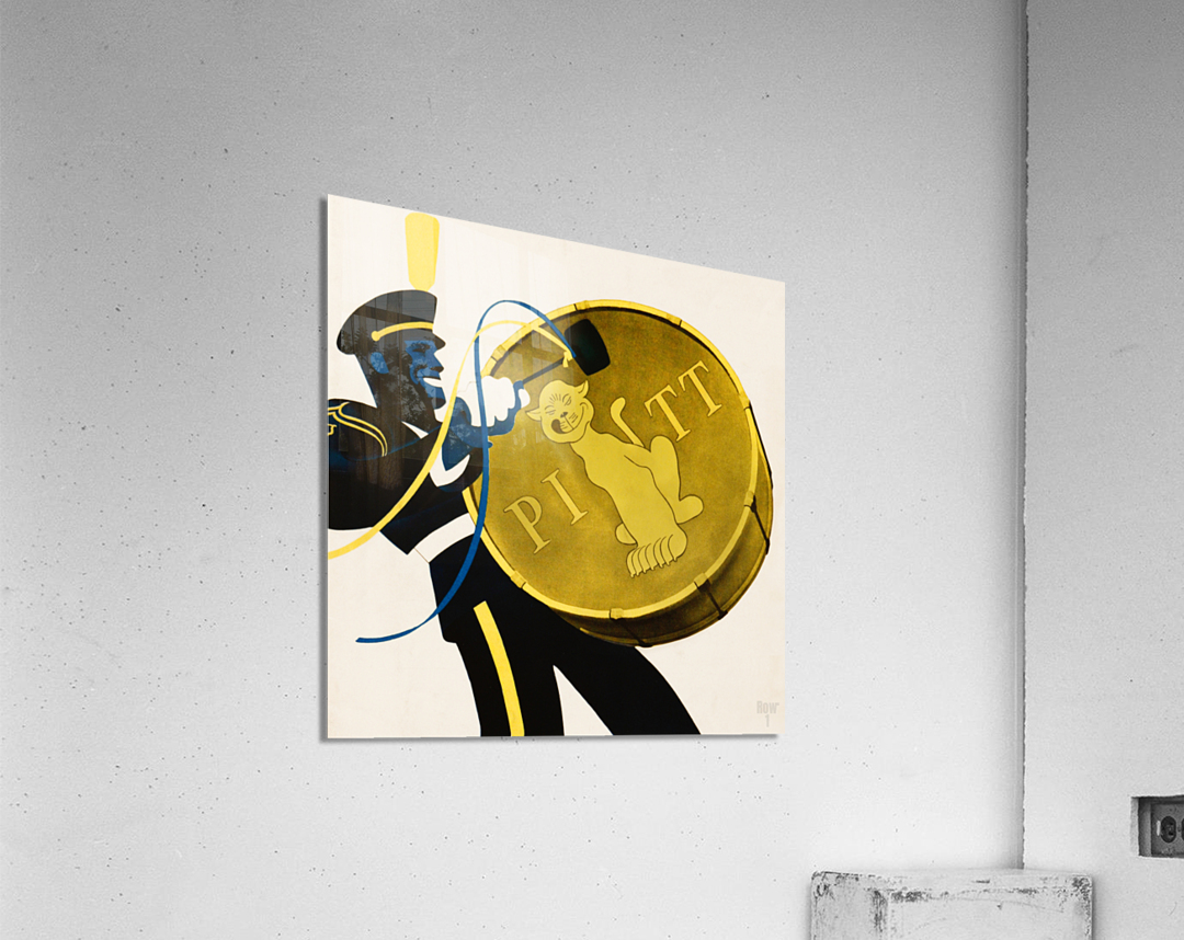 Vintage Pitt Panther Drum Art Acrylic Print