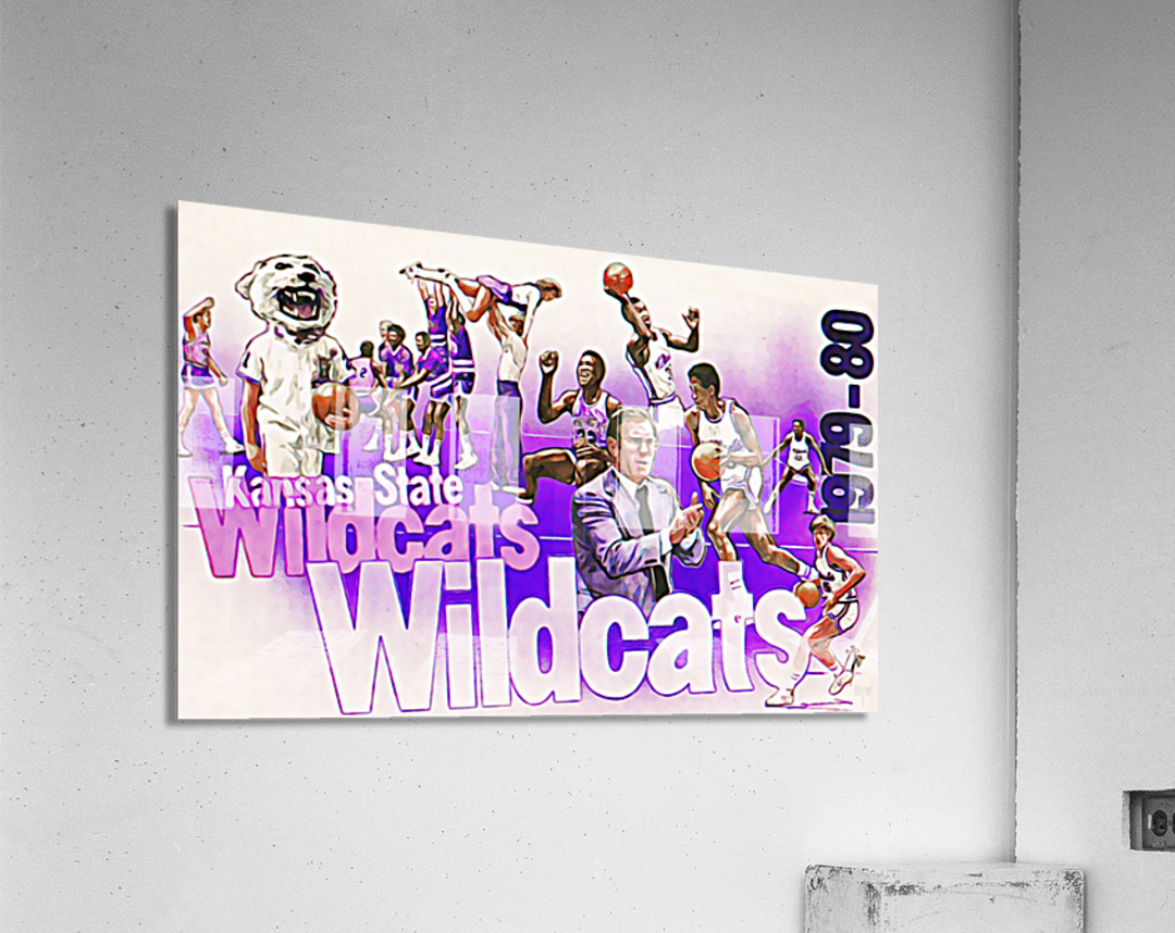 1979 Kansas State Wildcats Basketball Art Acrylic Print