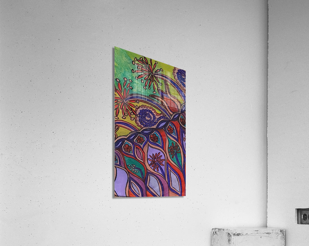 The garden of colors Acrylic Print