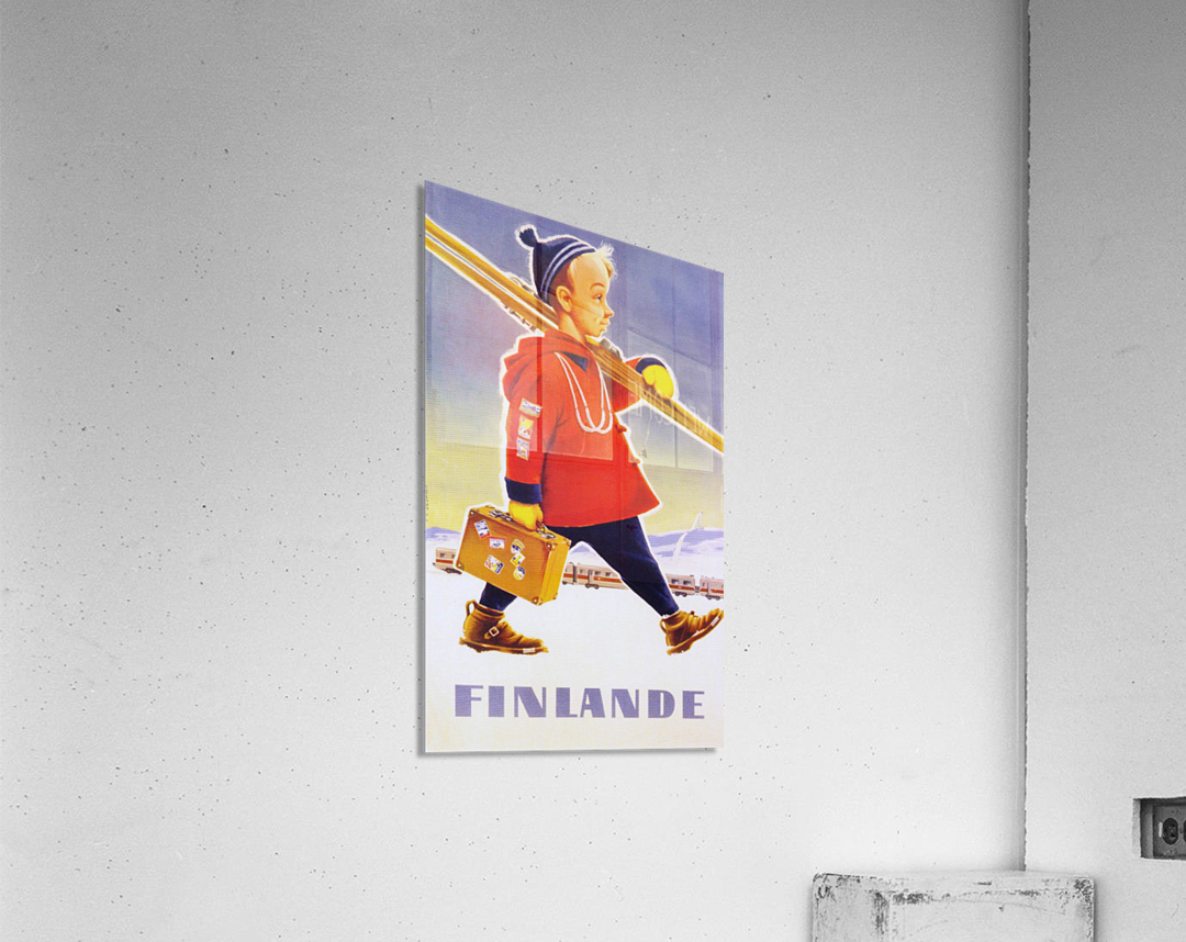 Finlande vintage travel poster Acrylic Print