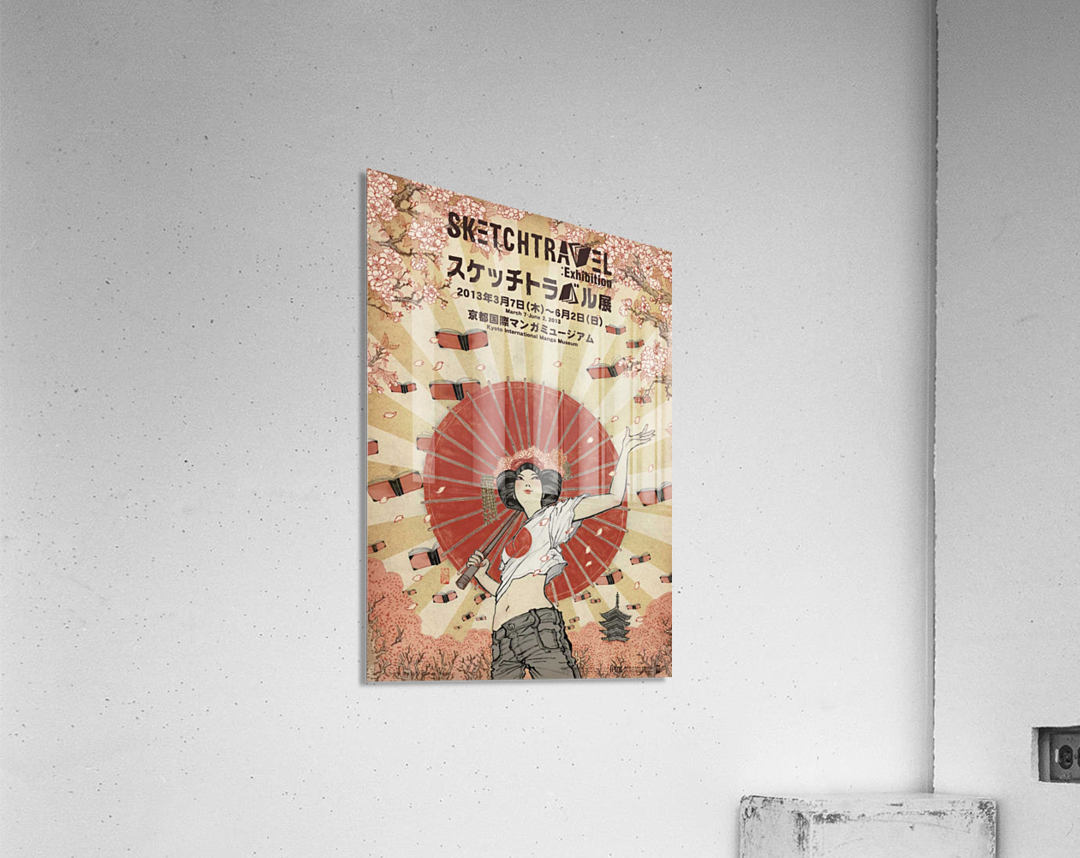 Yuko Shimizu sketch travel poster Acrylic Print