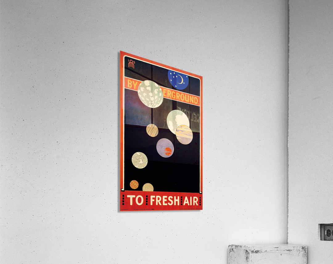 By Underground To fresh Air poster 1915 Acrylic Print