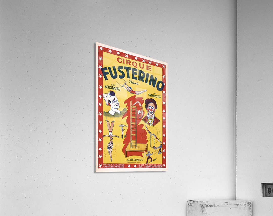 1930 French Circus Fusterino Poster Acrylic Print