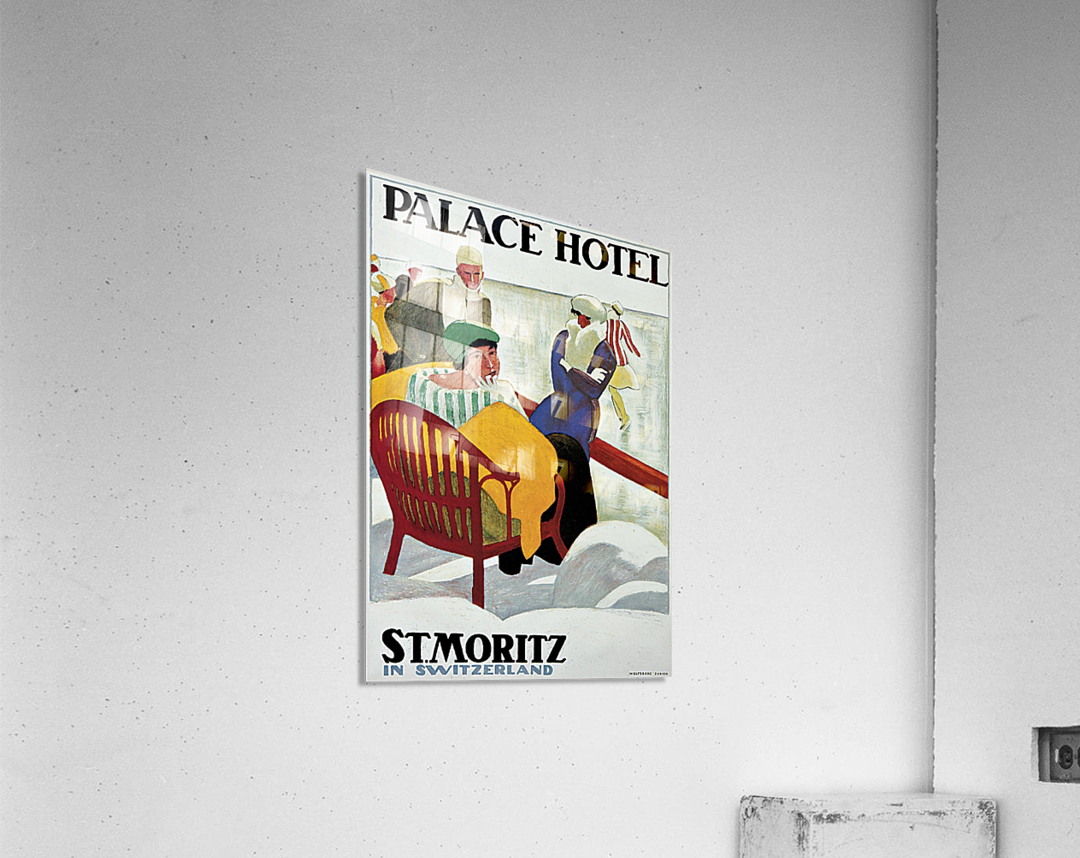 Palace Hotel Saint Moritz in Switzerland, 1947 Acrylic Print