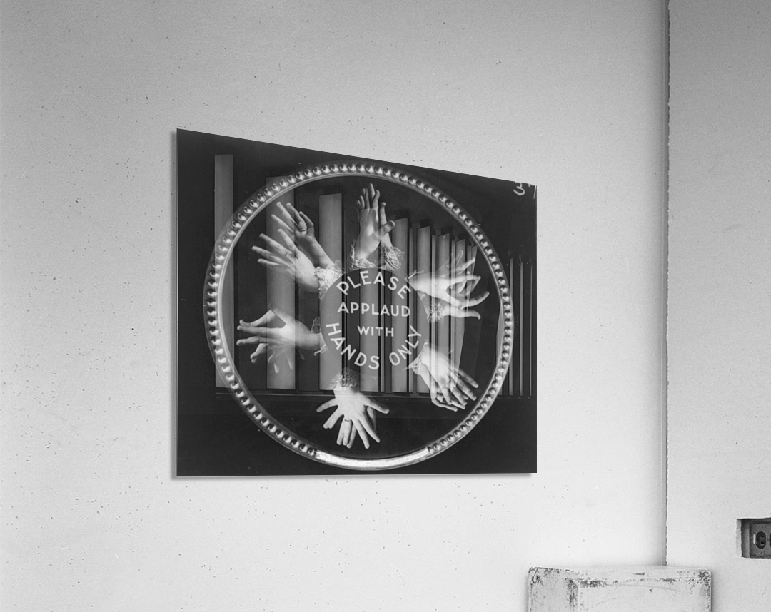 Please applaud with hands only Acrylic Print