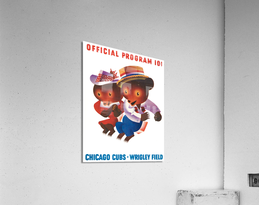 1961 Chicago Cubs Program Art Acrylic Print
