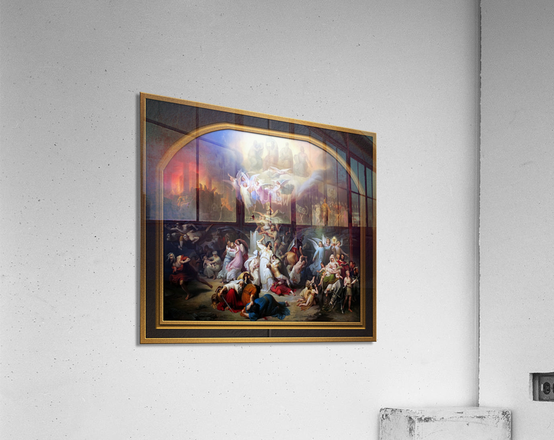 Titus destroying Jerusalem by Wilhelm von Kaulbach Remastered Xzendor7 Classical Fine Art Old Masters Reproductions Acrylic Print