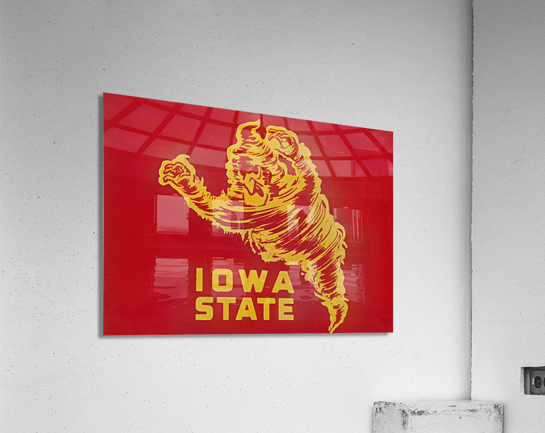 Vintage Iowa State Cyclone Art Acrylic Print