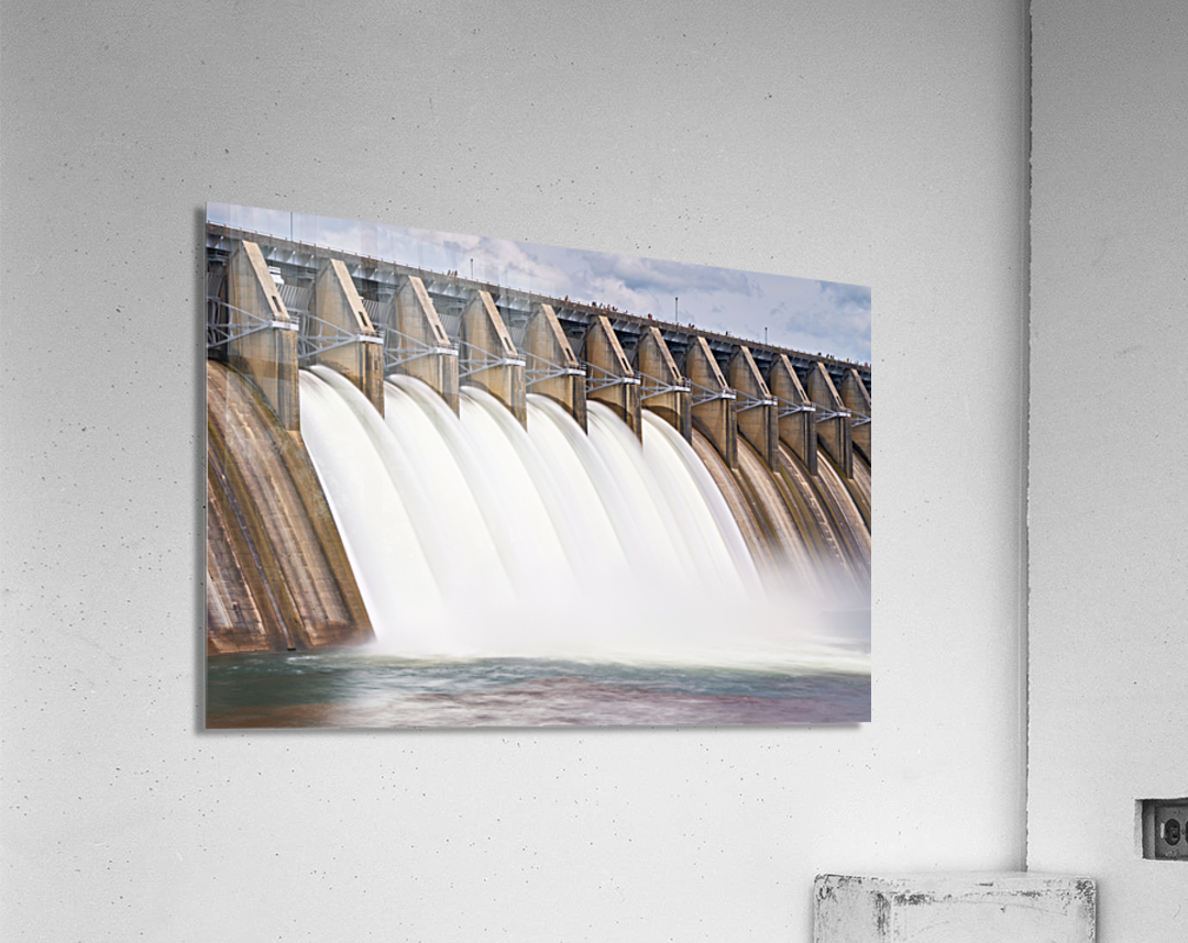 Strom Thurmond Dam GA SC Border DSC09600 Acrylic Print