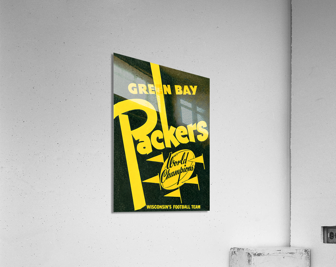 Vintage Green Bay Packers World Champions Art Acrylic Print