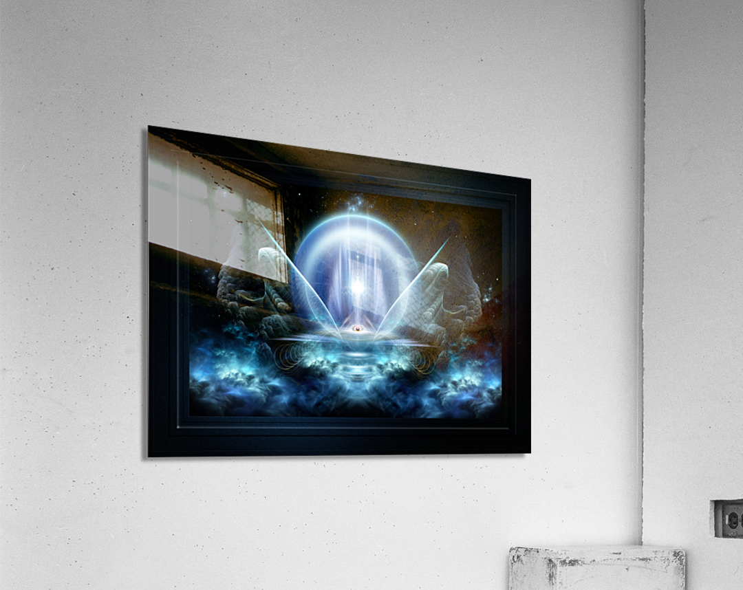 Seat Of The Gods Fantasy Fractal Art Digital  Composition by Xzendor7 Acrylic Print