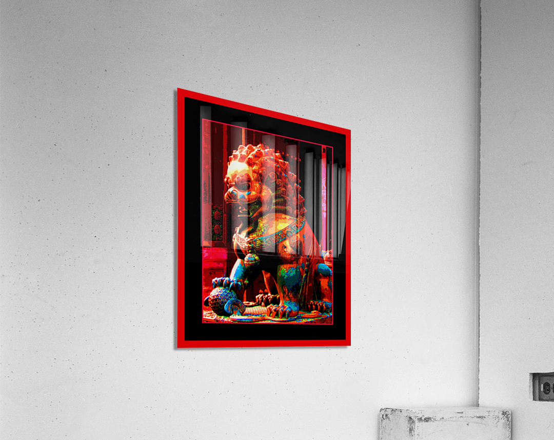 GUARDIAN LION IN THE FORBIDDEN CITY - BEIJING CHINA Acrylic Print