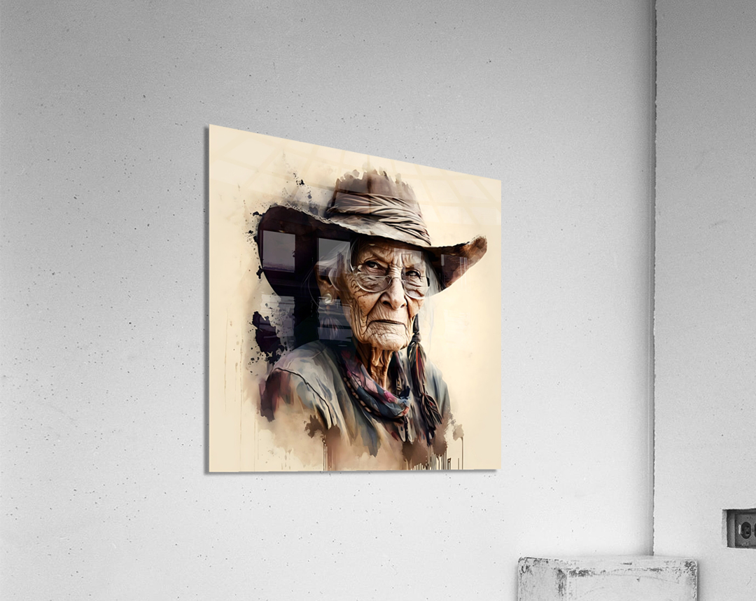 Wild West old woman no.6 Acrylic Print