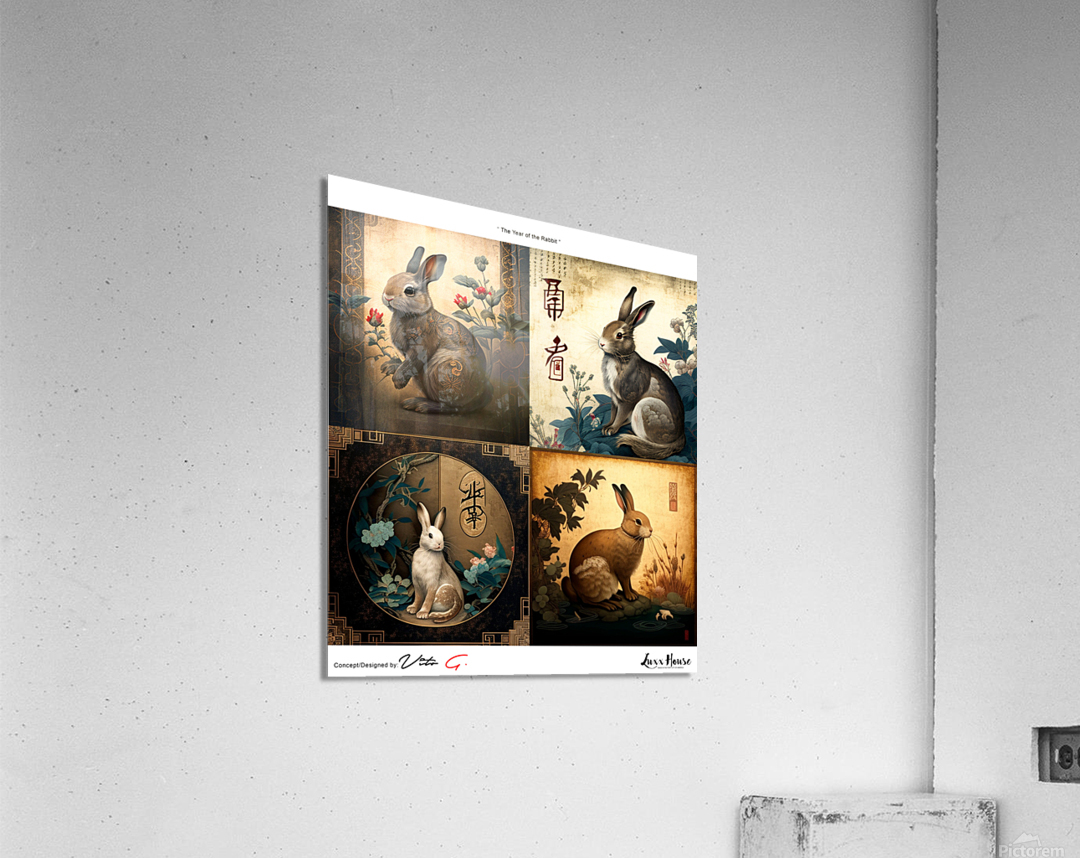 Year of the Rabbit A1 Acrylic Print