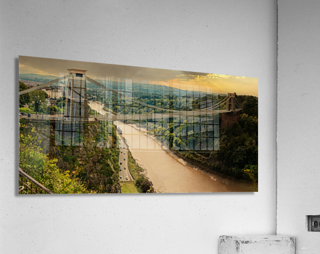 Bridge of Light: A Stunning View of the Clifton Suspension Bridge Acrylic Print