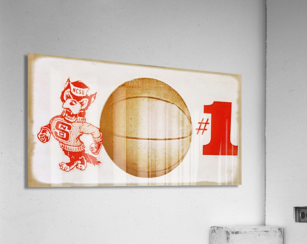 1983 NC State Basketball Number 1 Acrylic Print