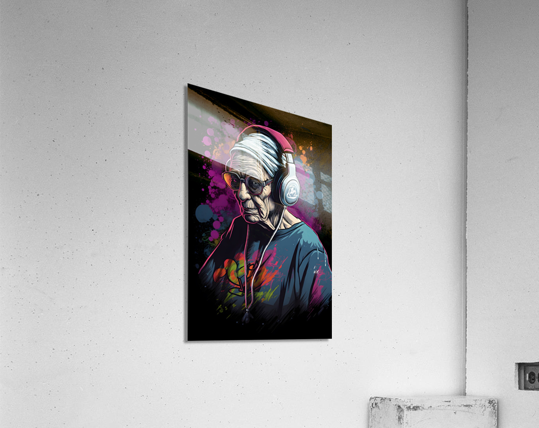 Graffiti old woman no.5 Acrylic Print