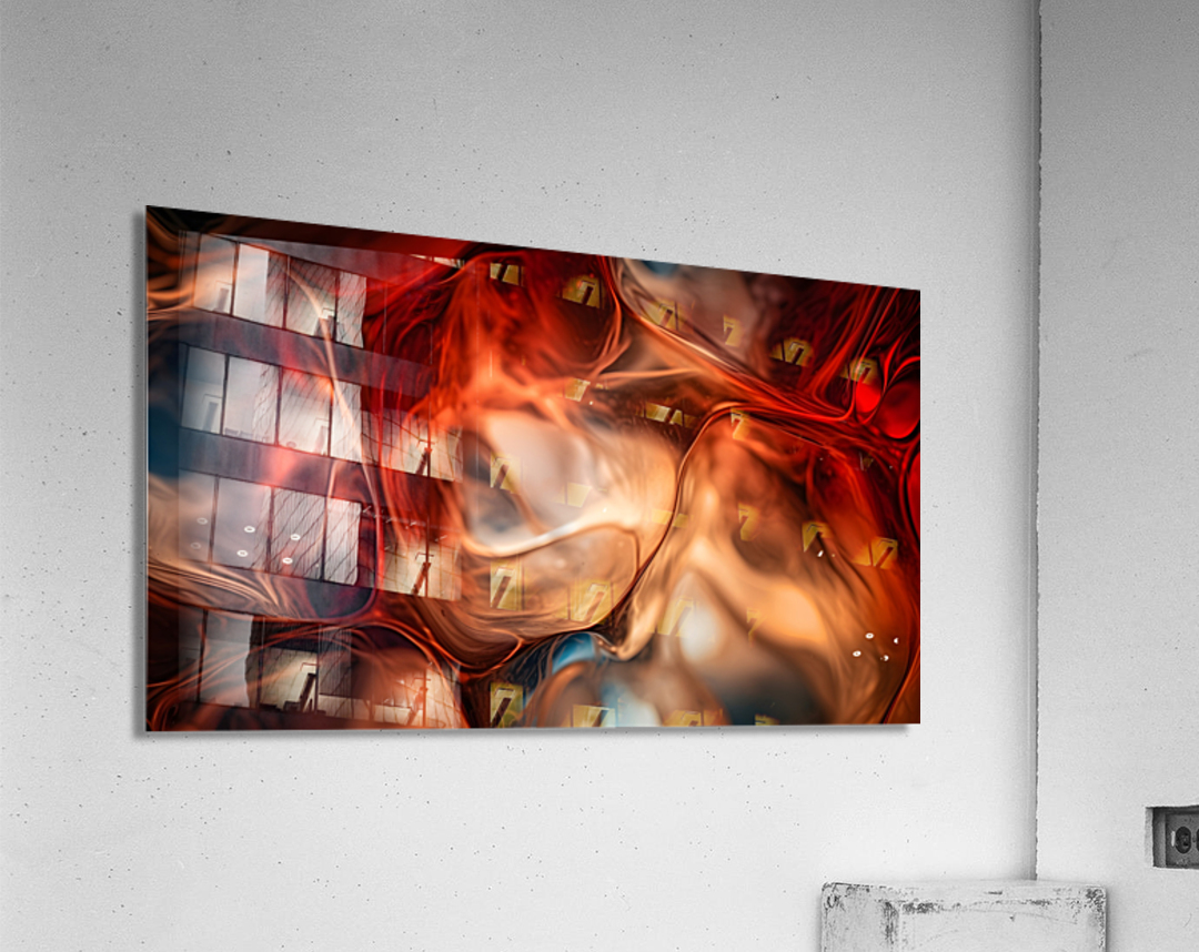 Beer and Ice Abstract Acrylic Print