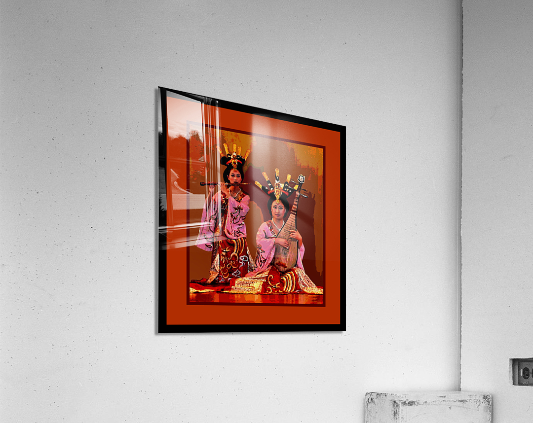 TWO TRADITIONAL CHINESE MUSICIANS  Acrylic Print