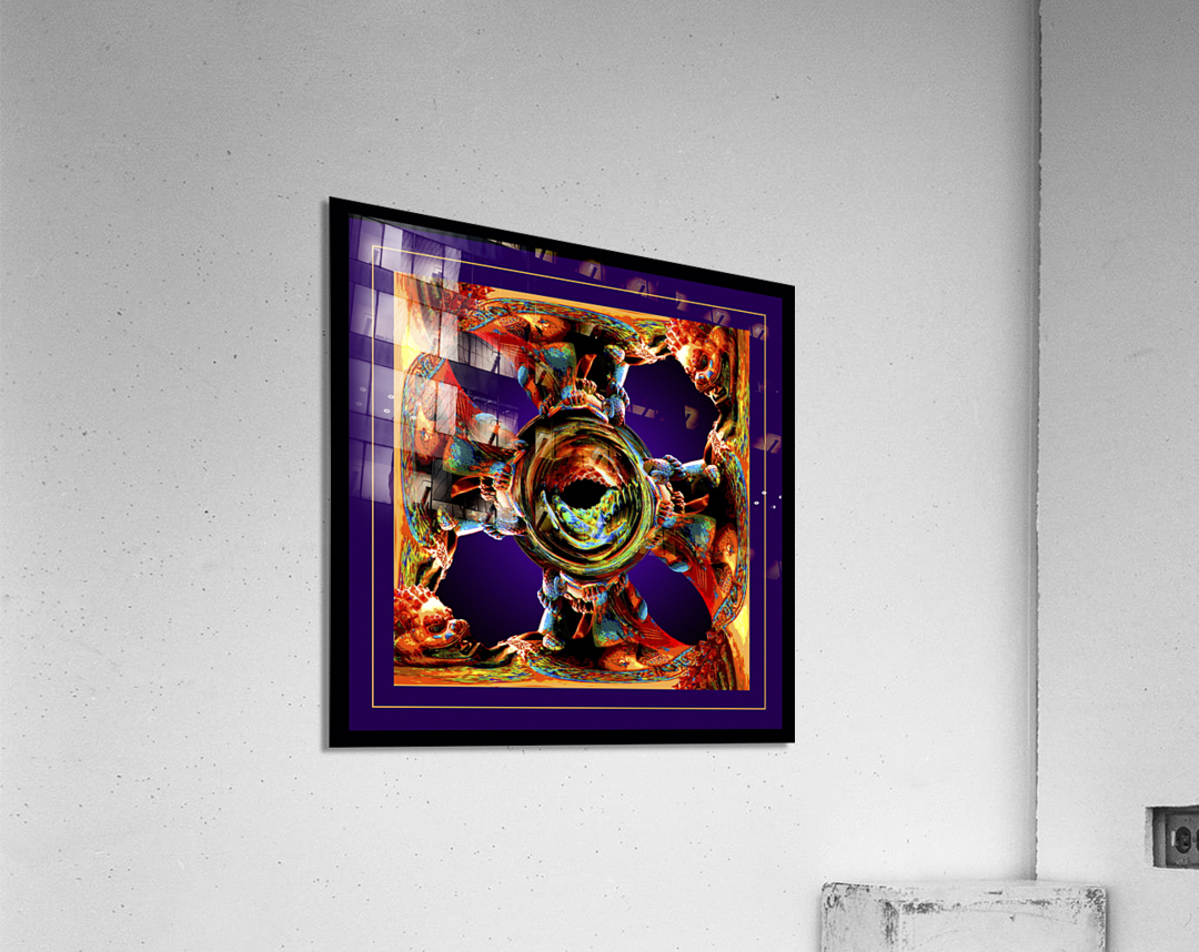 ABSTRACT GUARD LIONS  Acrylic Print