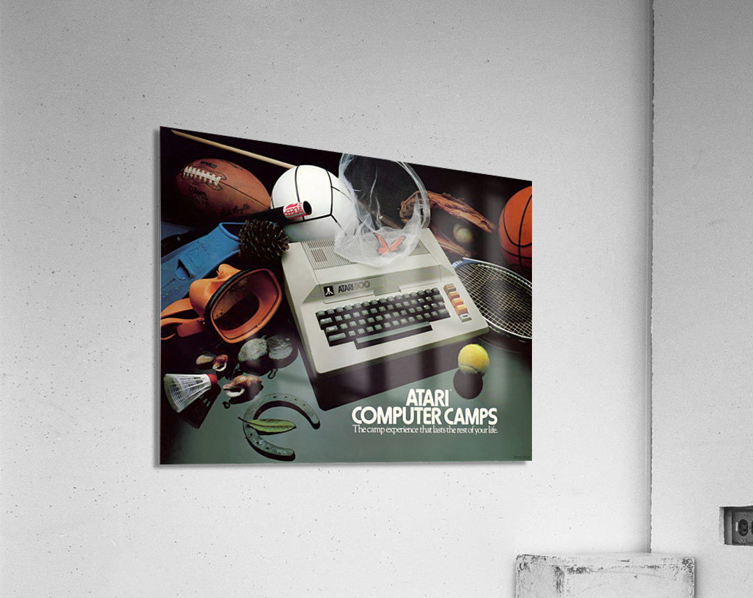 Retro Atari Computer Camp Advertisement Acrylic Print