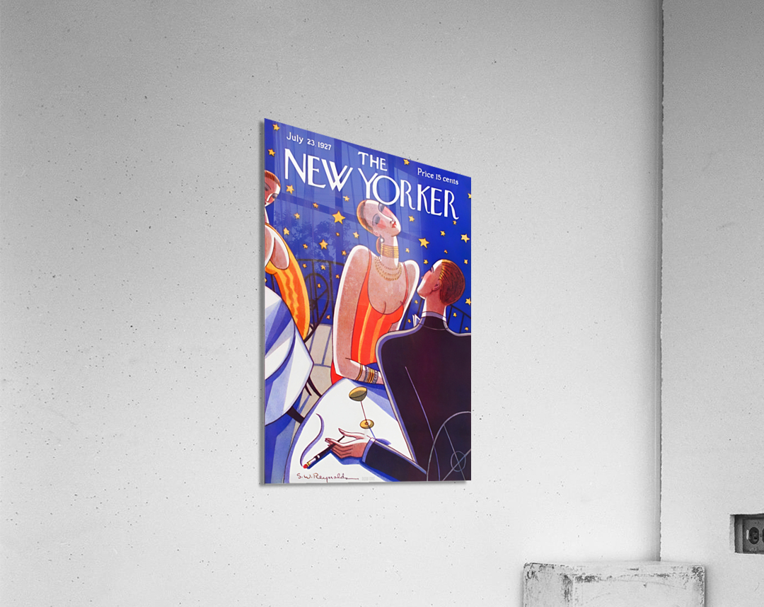 New Yorker Magazine フレーム入りオリンピックアート New-York-Collage-Halftone-Pop-