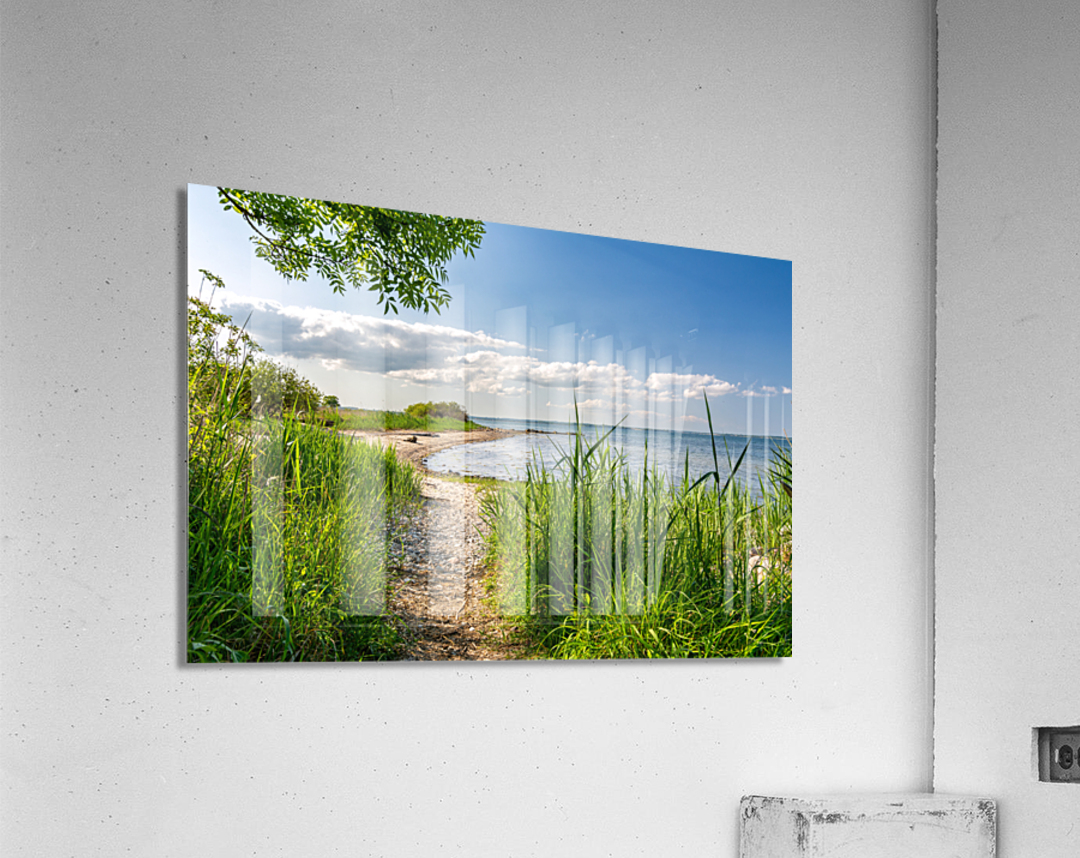 Scenic hiking trail alongside the Baltic Sea in Northern Germany Acrylic Print