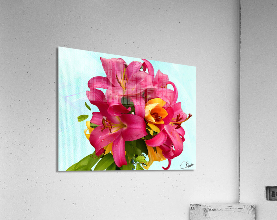  Red Bouquet of Lily Flowers Acrylic Print