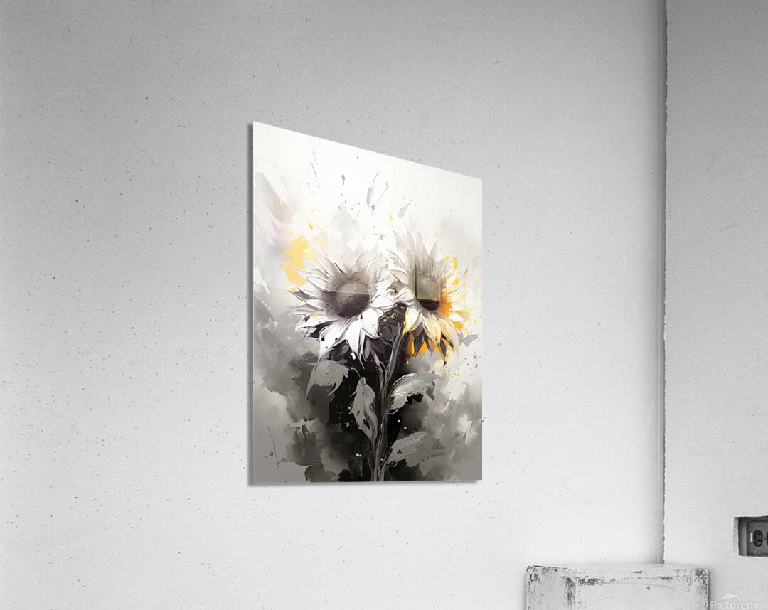 Petal Pianissimo: Vibrant Visions Acrylic Print