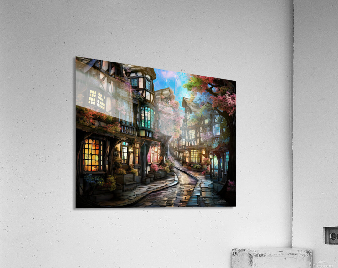 Cobblestone Street  Acrylic Print
