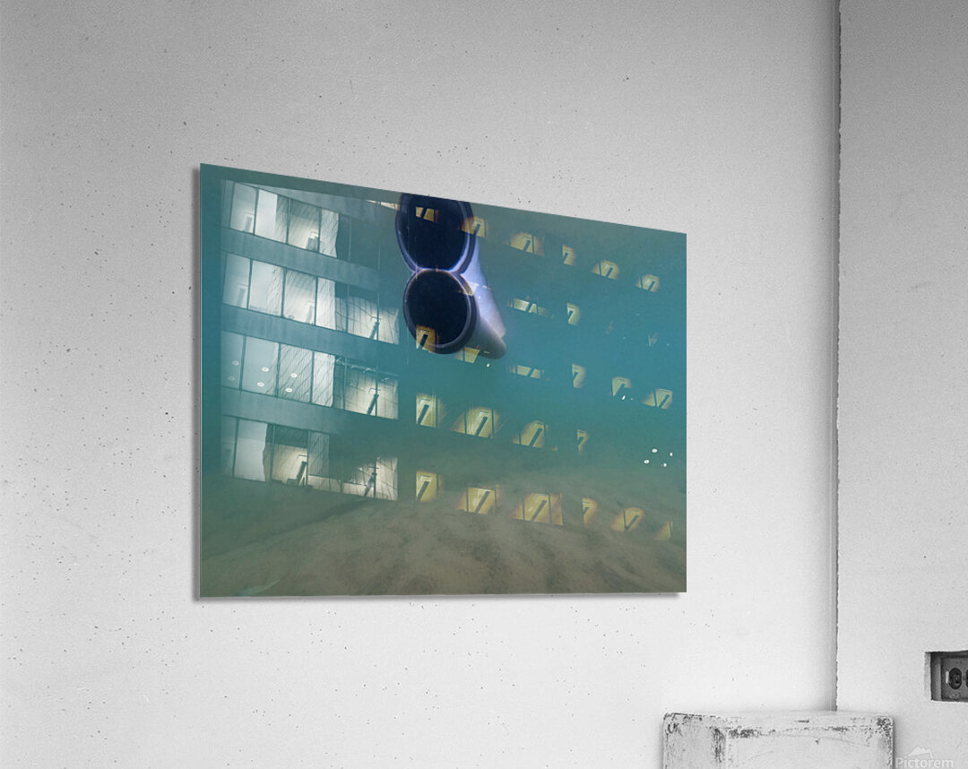 Underwater Tube Reflection Acrylic Print