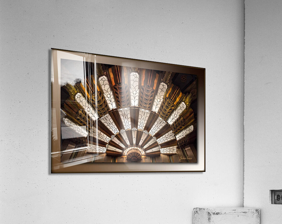 Stained Glass Burst of Deco Acrylic Print