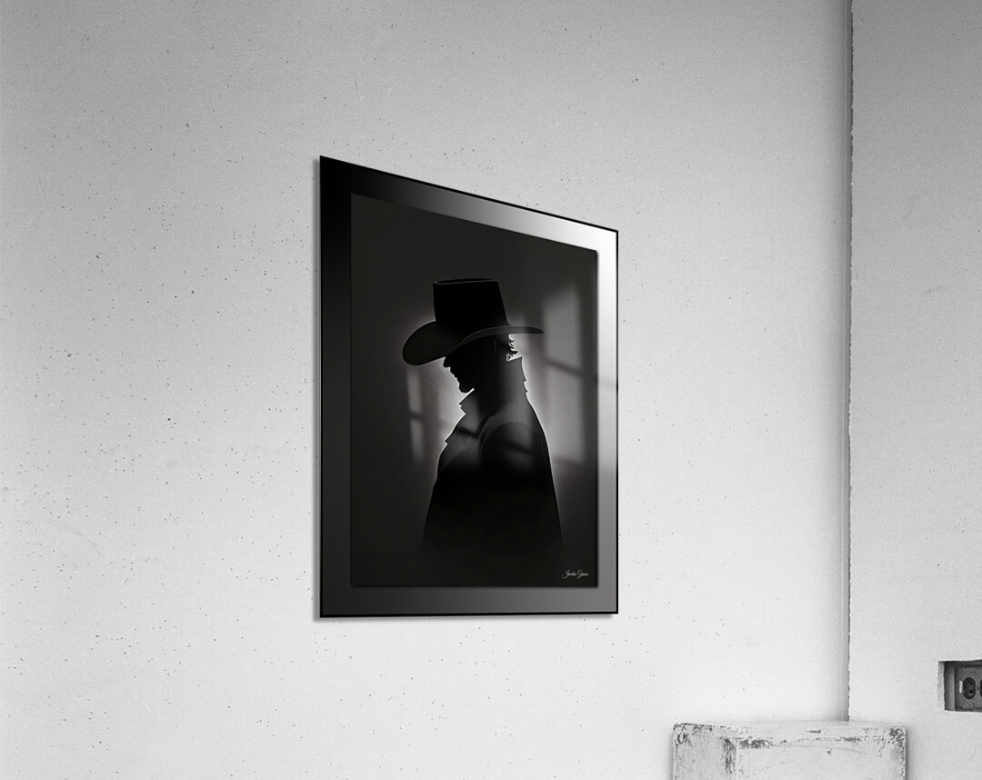 Dark Cowboy Acrylic Print