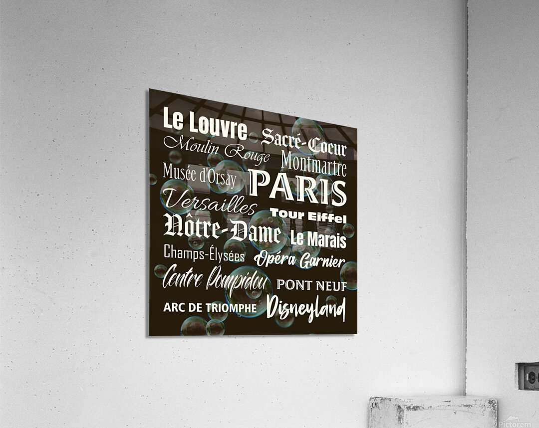 Memoirs of Paris Acrylic Print