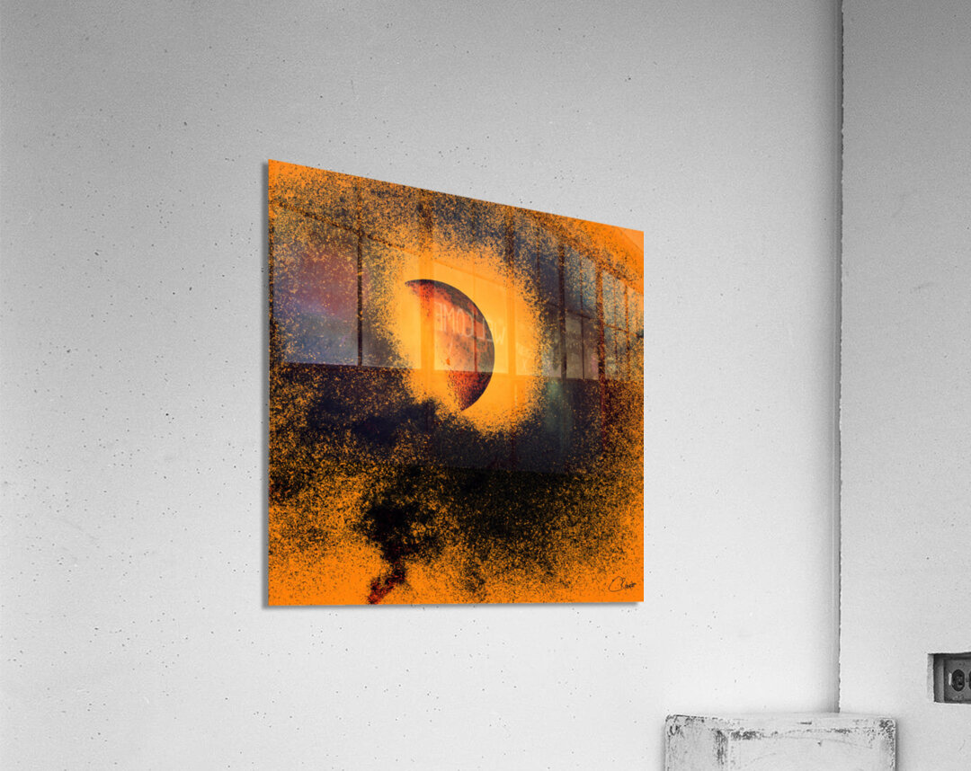  Disintegrating Moon in Stark 2 Acrylic Print