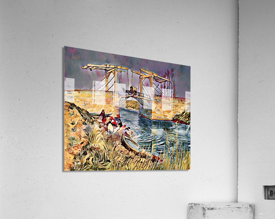 the langlois bridge dig oil2 Acrylic Print