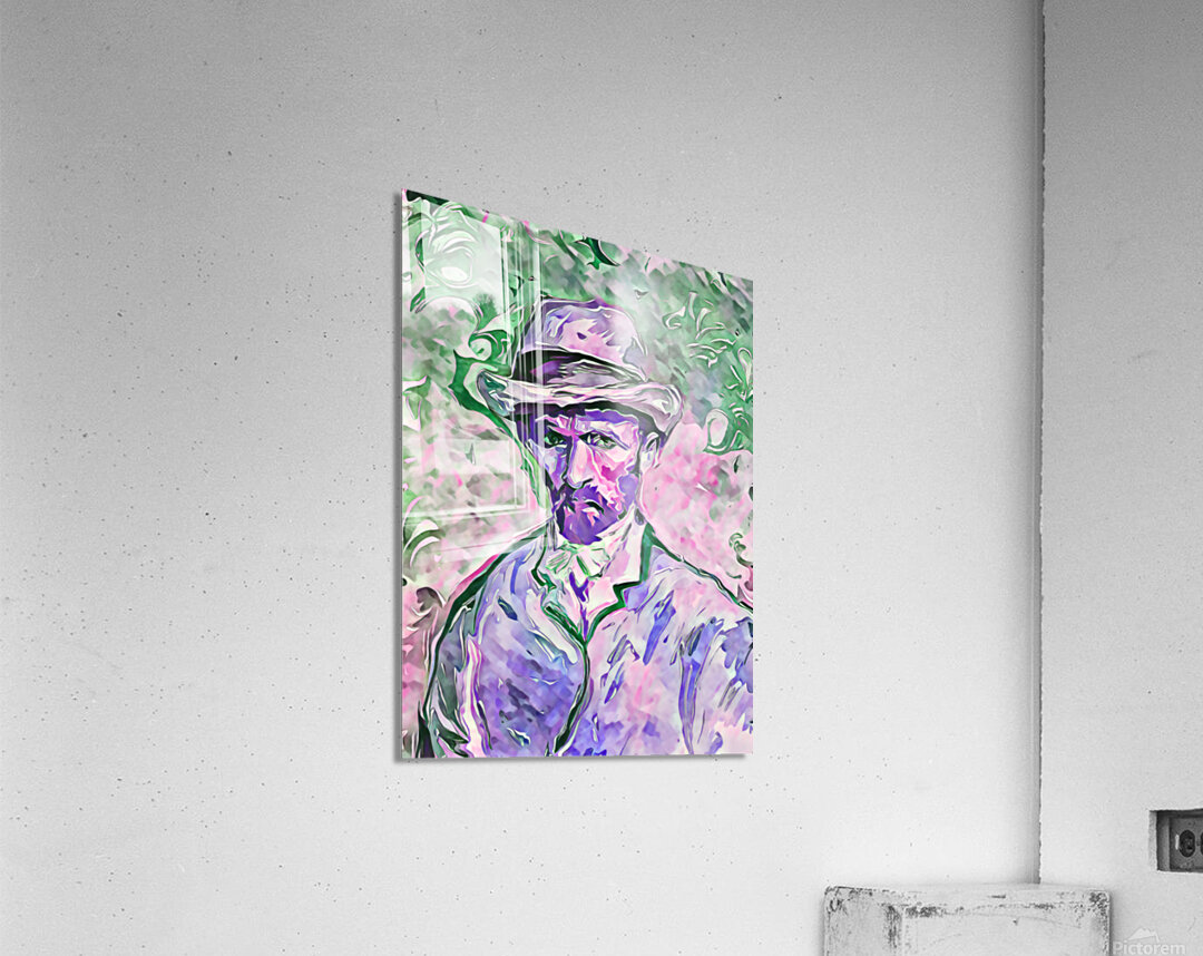 van gogh watercolor paint dig gouache Acrylic Print