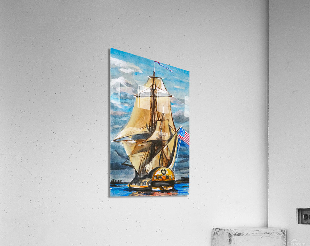 MastedShip Acrylic Print